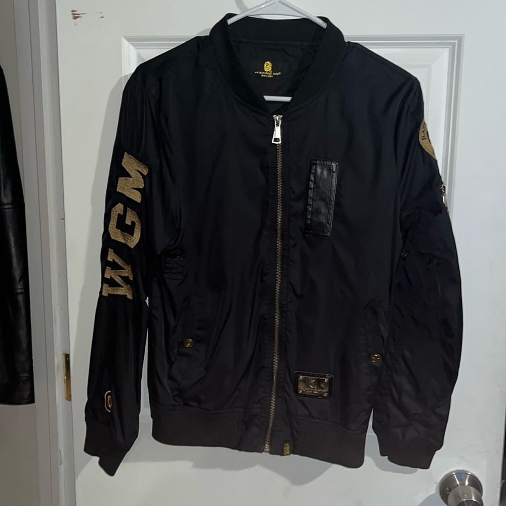 BAPE JACKETS - bape jackets with no hood. These are kids size in a medium.